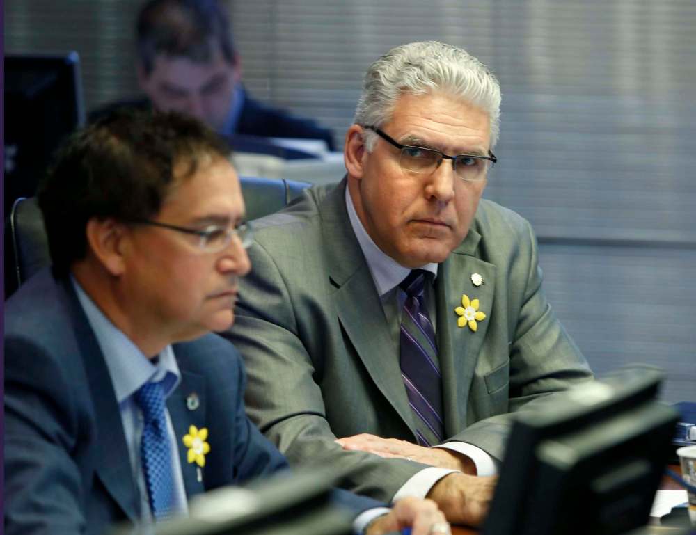 Wayne Glowacki / Winnipeg Free Press FILES
Coun. Marty Morantz (from left) says it’s Winnipeg CAO Doug McNeil’s obligation to get ‘rogue’ corridor explanation.