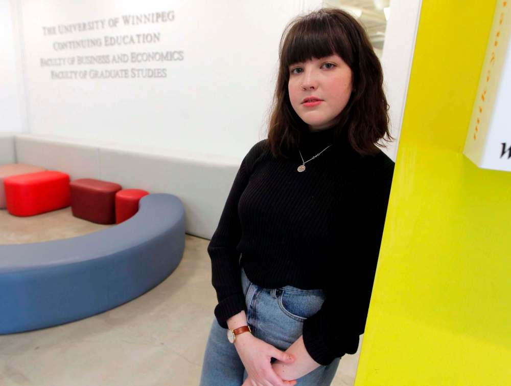 BORIS MINKEVICH / WINNIPEG FREE PRESS
Sophie Hershfield, a student representative for Hillel Winnipeg at the U of W, says Jewish students are concerned about rising anti-Semitism.