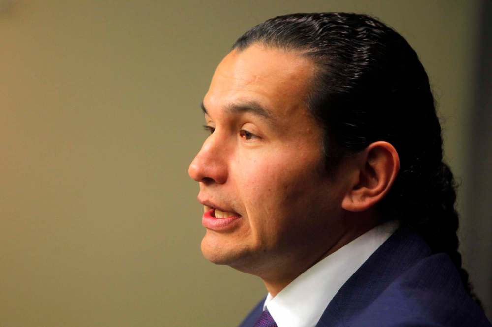 BORIS MINKEVICH / WINNIPEG FREE PRESS FILES
Manitoba NDP leader Wab Kinew told reporters Premier Brian Pallister's Conservatives are