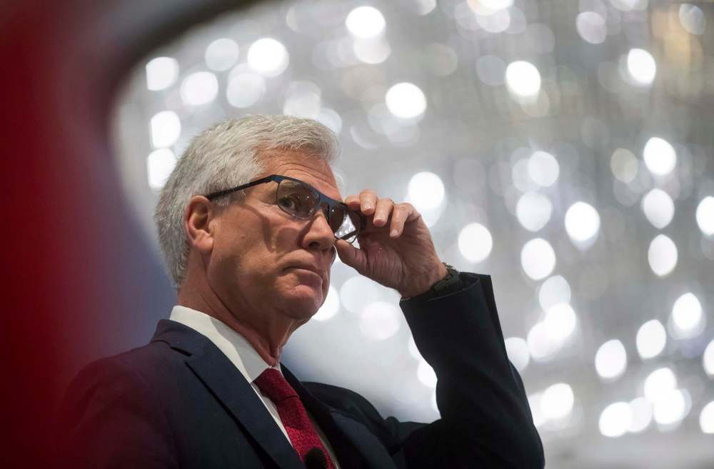Darryl Dyck / The Canadian Press
Federal Energy Minister Jim Carr announced $4.2 million to aid communities in northern Manitoba that are struggling following the washout of the Hudson Bay Railway near Gillam.