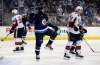 TREVOR HAGAN / THE CANADIAN PRESS
Winnipeg Jets' Mathieu Perreault (85) celebrates after scoring against the Ottawa Senators during first period NHL hockey action in Winnipeg, Sunday, December 3, 2017.