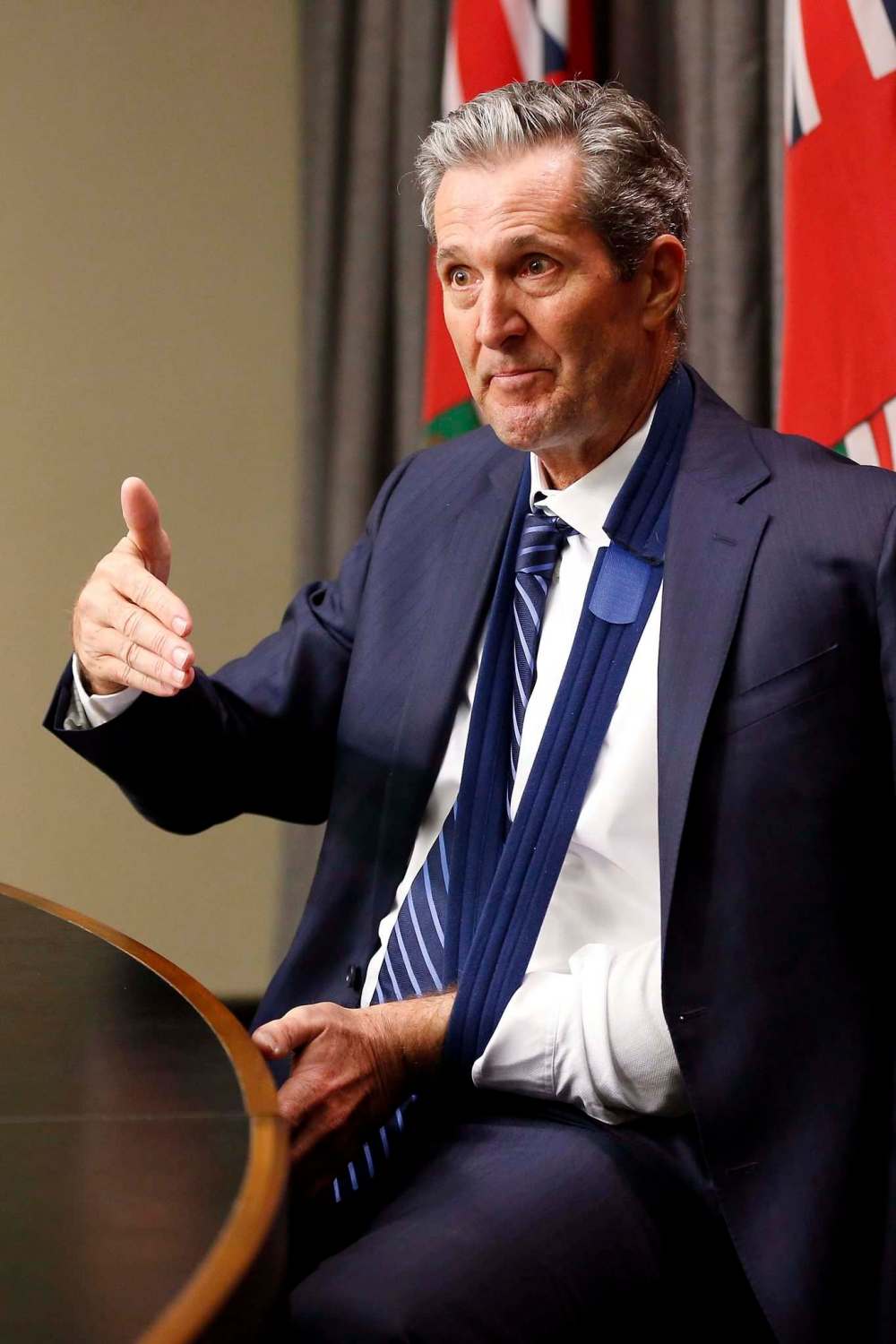 John Woods / The Canadian Press files
Premier Brian Pallister’s address is today.