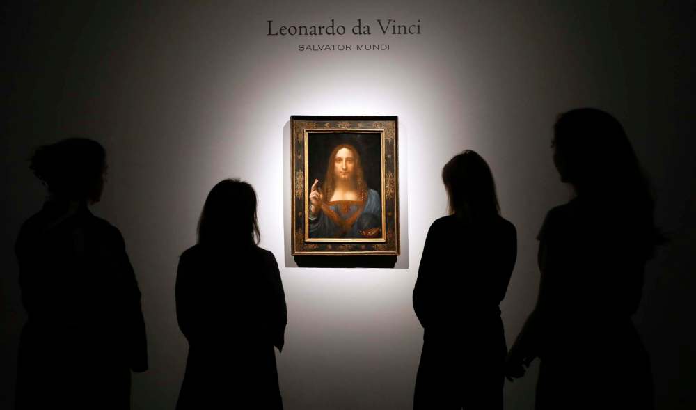 Kirsty Wigglesworth / The Associated Press files
Da Vinci’s Salvator Mundi sold for a record US$450.3 million at auction in November.