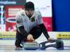 Adrian Wyld / The Canadian Press
Winnipeg skip Reid Carruthers throws a rock during the Canadian Olympic trials Thursday.