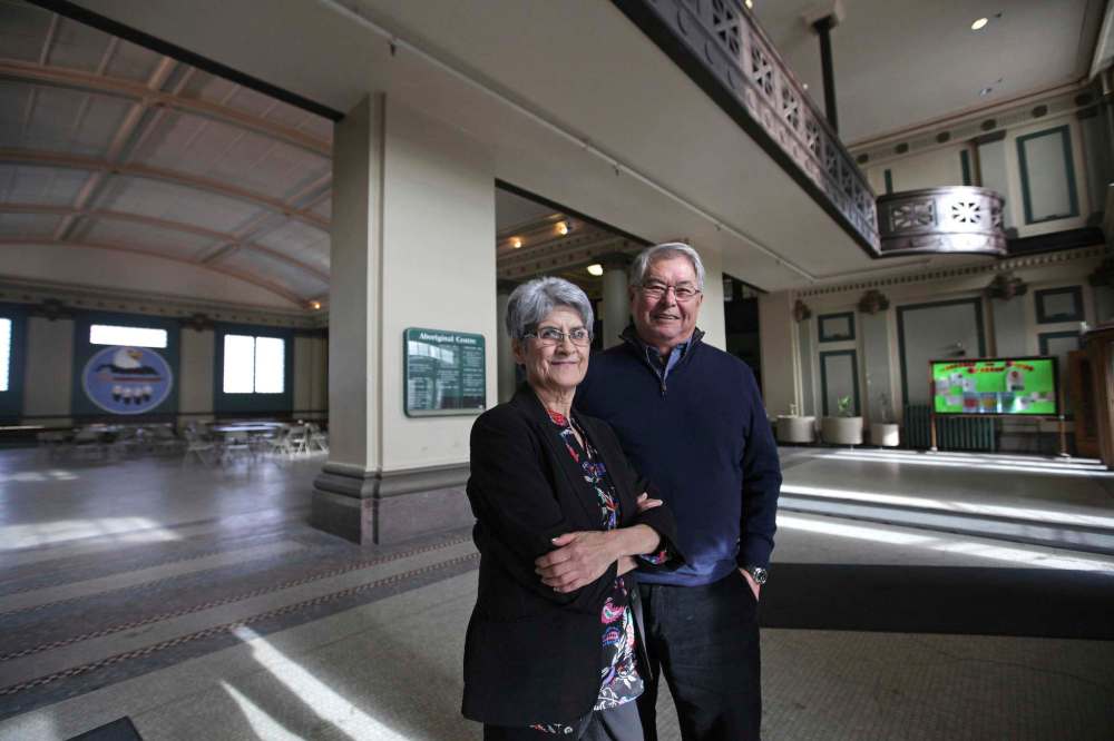 RUTH BONNEVILLE / WINNIPEG FREE PRESS
Executive director Marileen Bartlett and board chairman Bill Shead were involved with Neeginan from the beginning.