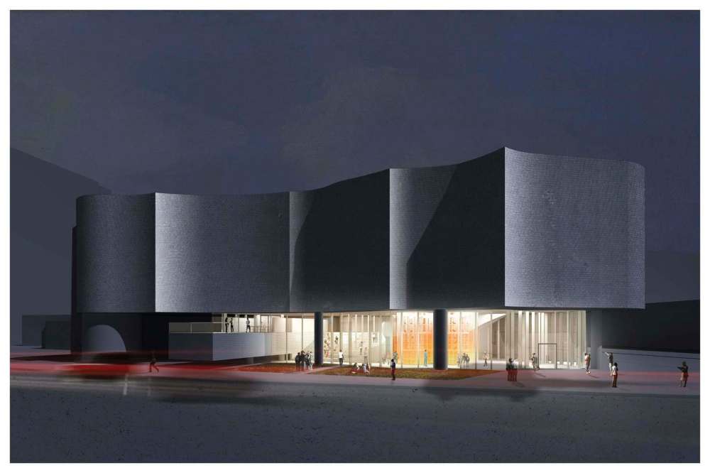 Artist rendering of the exterior of the Winnipeg Art Gallery's Inuit Art Centre. (Supplied)