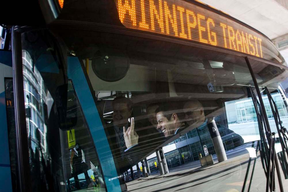 MIKE DEAL / WINNIPEG FREE PRESS files
Mayor Brian Bowman won't be taking part in the challenge because he 'already tries to take Winnipeg Transit as often as he is able,' his press secretary said.
