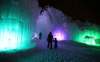 Photos by JASON HALSTEAD / WINNIPEG FREE PRESS
Visitors take part in a preview event at the Ice Castles attraction at The Forks on Thursday. Ice Castles will open to the public today.
