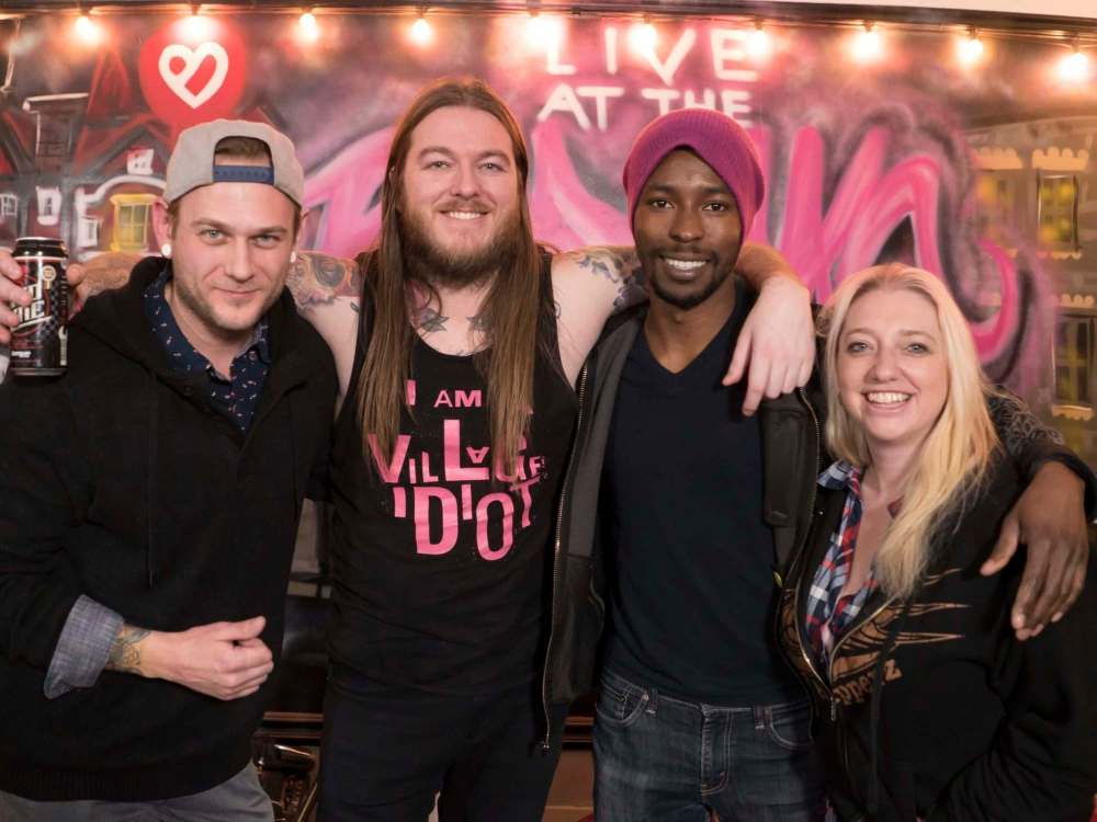 SUPPLIED
Kevin Repay (from left), Rylie Saunders, Mike Osikoya, Joey Senft work with Live at the Rosyln.