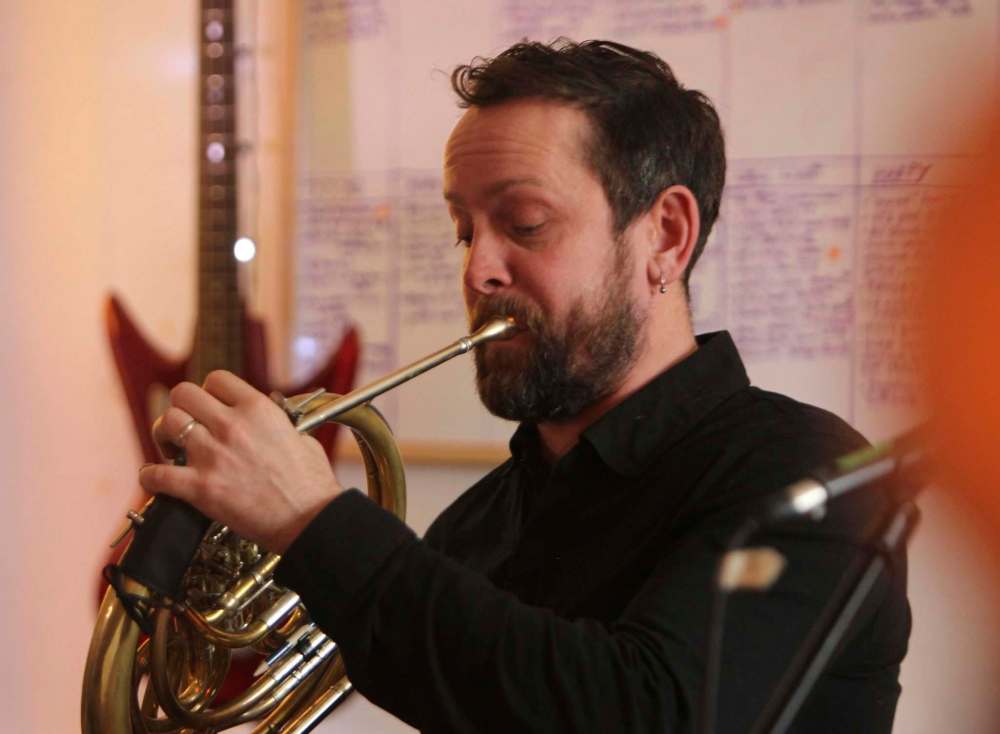 Todd Martin, French horn, vocals. (Ruth Bonneville / Winnipeg Free Press)