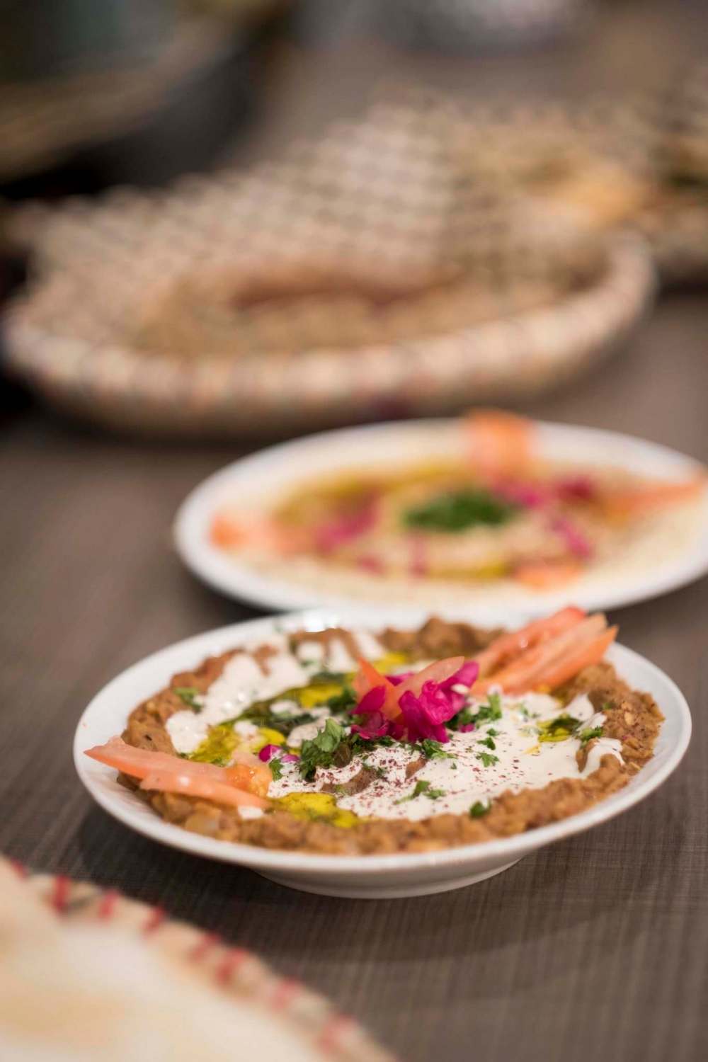 Daniel Crump / Winnipeg Free Press
Yafa Cafe’s Foule Mudammas contains mashed fave beans, cumin, garlic, lemon, and olive oil.