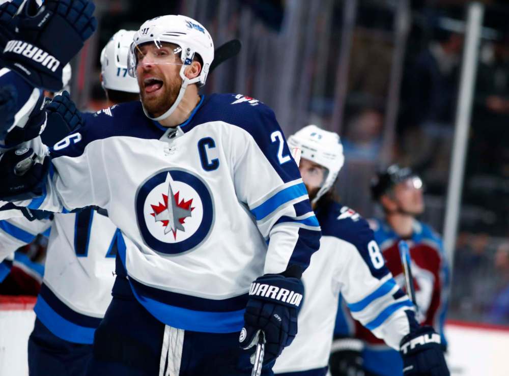 AP Photo/David Zalubowski
Winnipeg Jets right wing Blake Wheeler – along with goalie Connor Hellebuyck – have been named to the NHL All-Star Game.