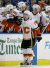 Johnny Gaudreau celebrates a goal. (Associated Press files)