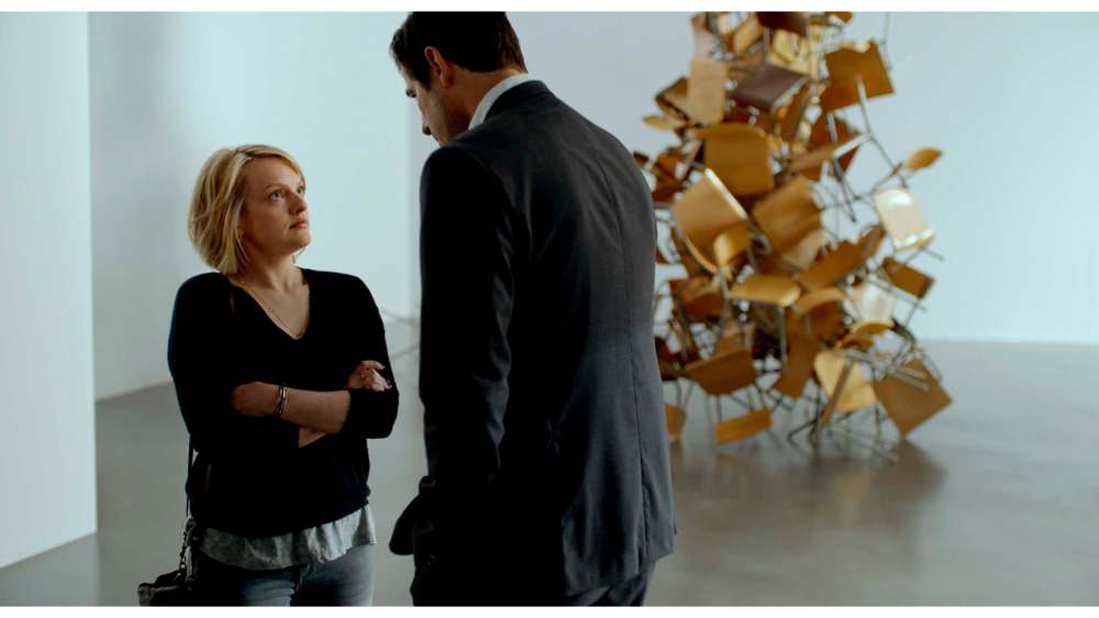 Magnolia Pictures
Elizabeth Moss, left, and Claes Bang in The Square