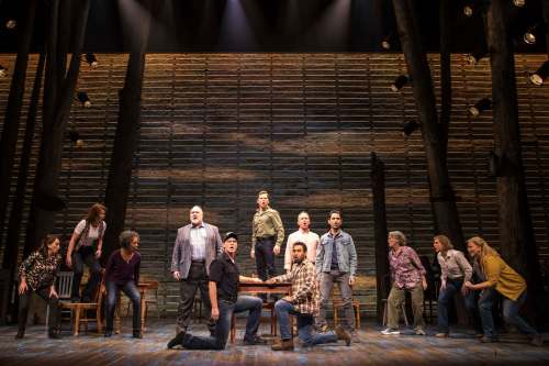 Matthew Murphy / Canadian Company
If Come From Away goes into production for a feature-length film, the cast could swell to roughly 60 from the 12 it takes to put on the stage production.