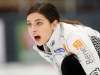 TREVOR HAGAN / WINNIPEG FREE PRESS FILES
Shannon Birchard curls against the Darcy Robertson rink during the Manitoba Scotties Tournament of Hearts last year.