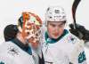 Graham Hughes / The Canadian Press files
San Jose Sharks goaltender Aaron Dell celebrates with teammate Timo Meier after beating the Montreal Canadiens on Jan. 2.
