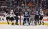 RUTH BONNEVILLE / WINNIPEG FREE PRESS
Vegas Golden Knights score against the Winnipeg Jets during the 2nd period making the score 2-1 for Vegas at Bell MTS Centre Thursday evening.
