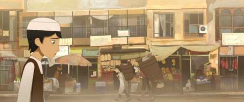 Images by GKIDS Films
The Breadwinner tells the tale of a young girl who cuts her hair and dresses as a boy to navigate Kabul under Taliban rule and help her family. Her story is paralleled by a fable she tells to entertain her little brother.