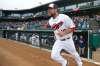 Winnipeg Goldeyes' Mitchell Lambson (40) heads to the field during their opening game in May 2017. (John Woods / Winnipeg Free Press files)
