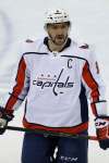 JOHN WOODS / WINNIPEG FREE PRESS
Washington Capitals’ Alex Ovechkin during first period against the Winnipeg Jets in Winnipeg on Tuesday.