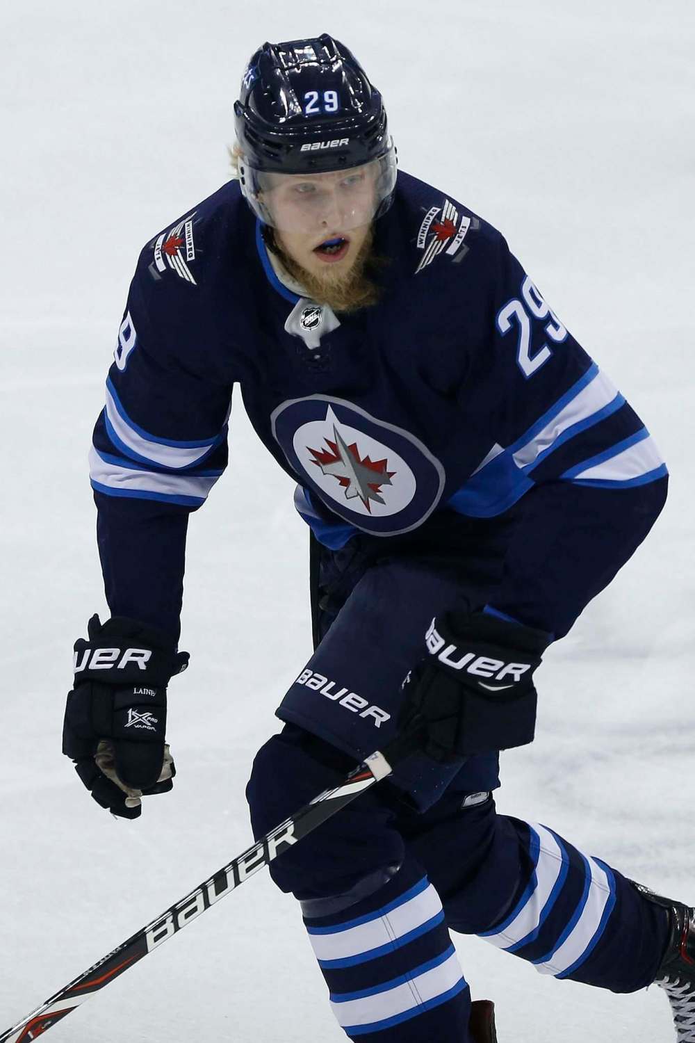 JOHN WOODS / WINNIPEG FREE PRESS
Winnipeg Jets’ Patrik Laine during first period NHL action against the Washington Capitals in Winnipeg on Tuesday.