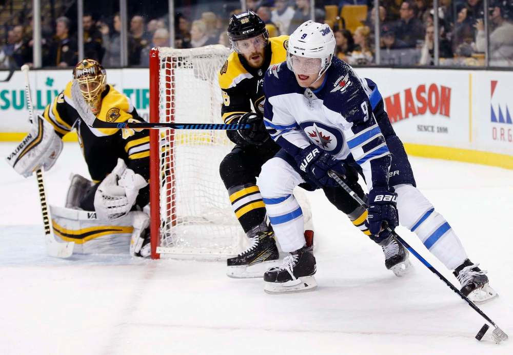 (AP Photo/Michael Dwyer)
Winnipeg Jets' Andrew Copp is in the midst of a 27-game scoring drought.