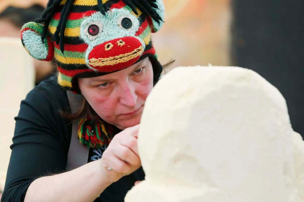 Saskatchewan competitor Theressa Wright has eaten her fair share of the cheddar during the competition.