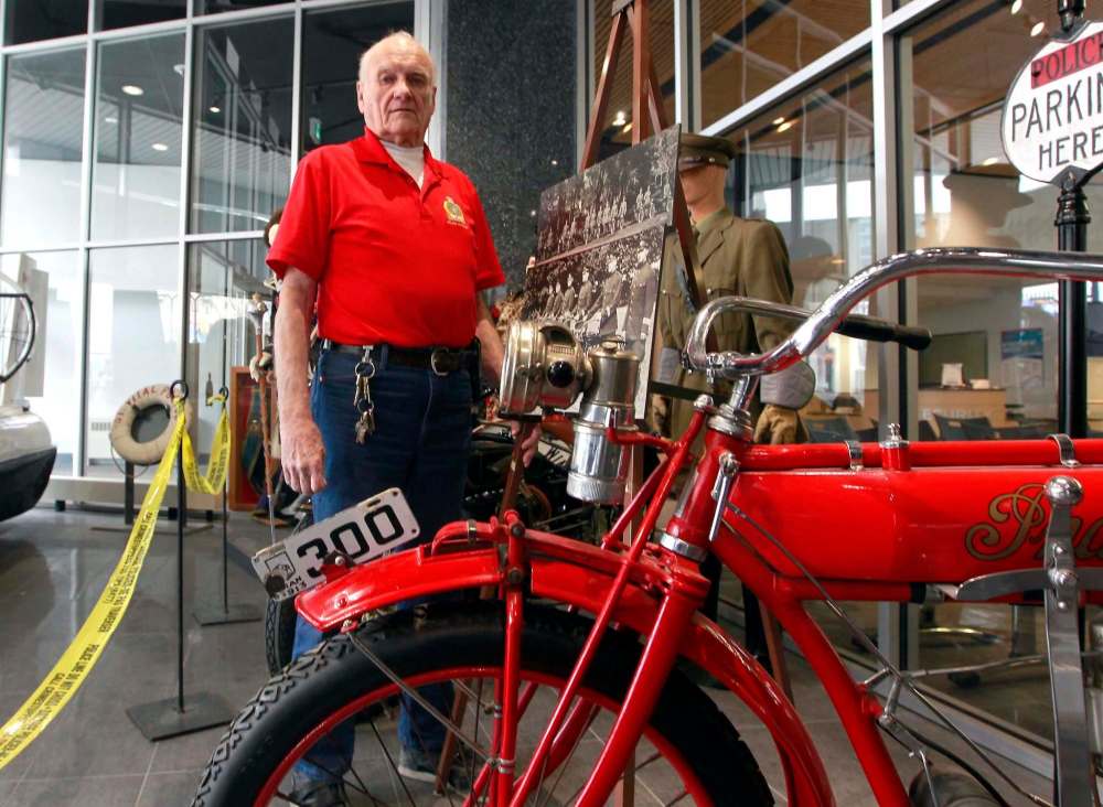 BORIS MINKEVICH / WINNIPEG FREE PRESS
Former Winnipeg police officer Jack Templeman volunteers regularly at the Winnipeg Police Museum. He was also its curator for two decades.