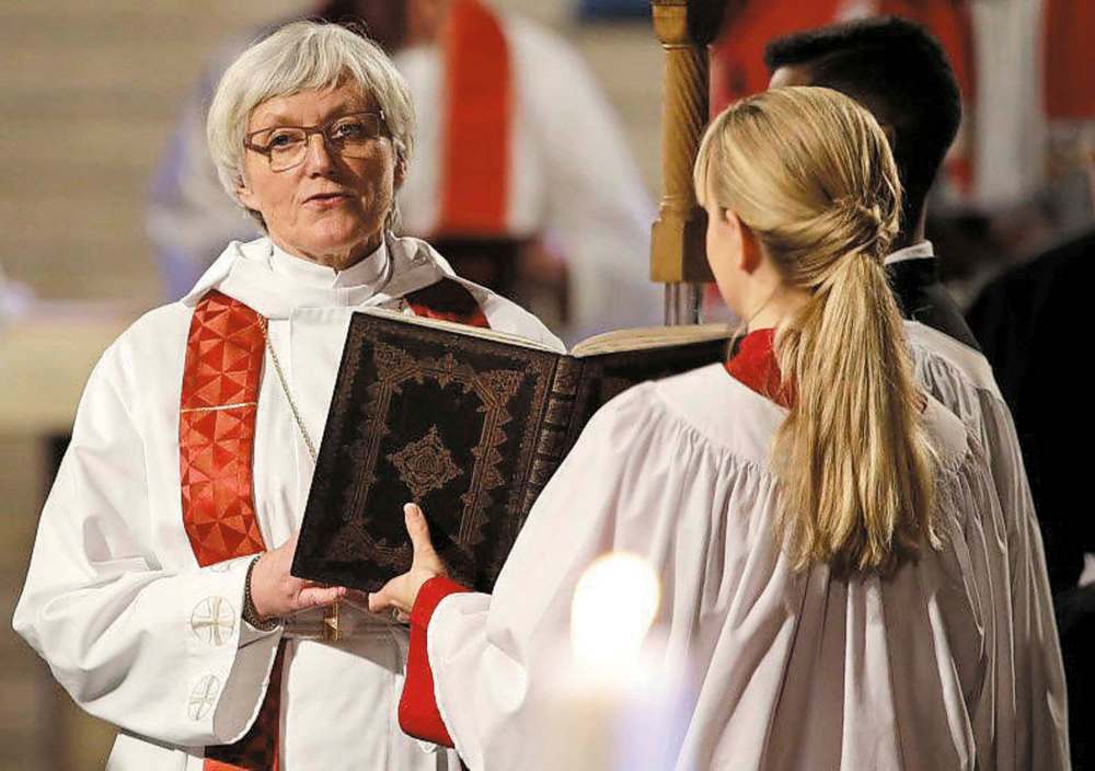 Max Rossi / The Associated Press Files
Lutheran Archbishop Antje Jackelén at an ecumenical mass in Lund’s Lutheran cathedral in Sweden in 2016. The Church of Sweden is revising its liturgical handbook.