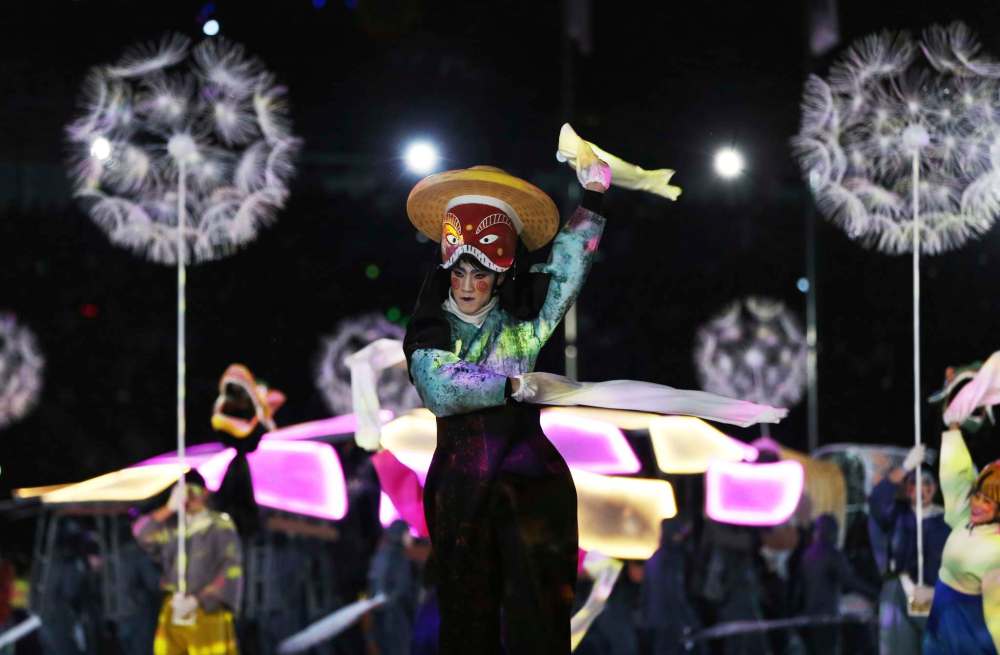 Natacha Pisarenko / The Associated Press
Performers participate in the closing ceremony of the 2018 Winter Olympics in Pyeongchang, South Korea, Sunday, Feb. 25, 2018.