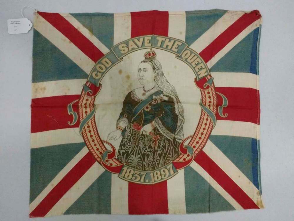 SUPPLIED
Queen Victoria’s Diamond Jubilee flag (1897), for her 60th year on the throne, which was donated by Ralph Spence.