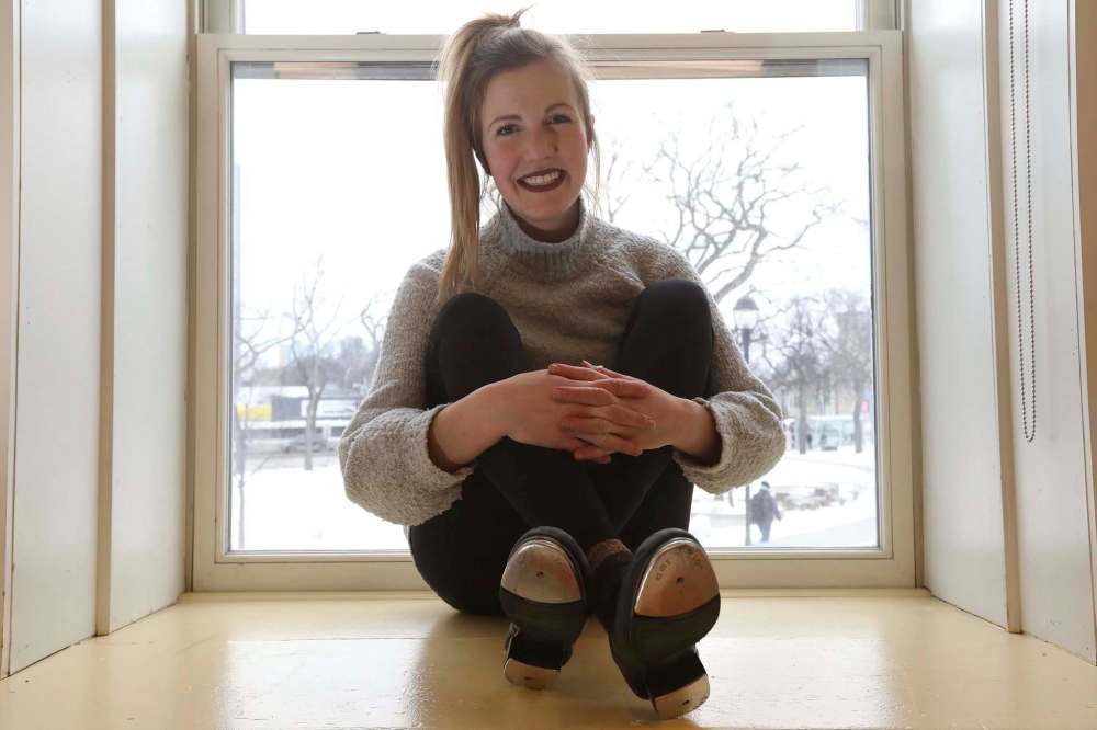 RUTH BONNEVILLE / WINNIPEG FREE PRESS
Janel Bortoluzzi founded and runs Tapportunity, a free tap dance program for youth ages six to 12.