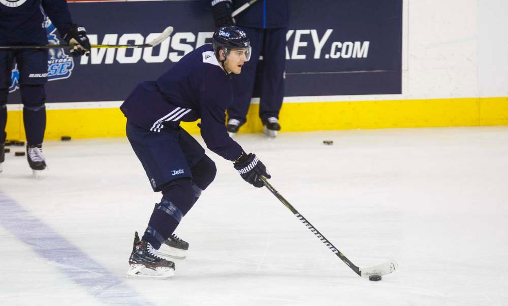 MIKE DEAL / WINNIPEG FREE PRESS FILES
Mark Scheifele will be in Sunday's lineup along with Paul Stastny, Bryan Little and Adam Lowry. They will be playing together for the very first time against the Stars.