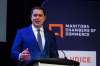 MIKE DEAL / WINNIPEG FREE PRESS
Federal Conservative Leader Andrew Scheer speaks at a Manitoba Chambers of Commerce luncheon held at the Metropolitan Entertainment Centre in Winnipeg, Monday.