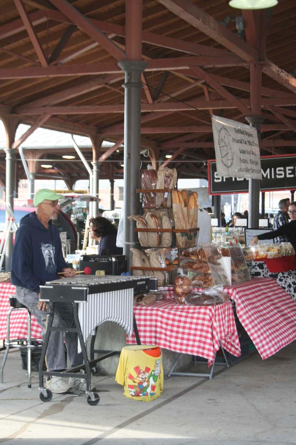 Detroit’s huge open-air Eastern Market on the city’s northeast side features hundreds of vendors.