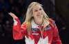 THE CANADIAN PRESS/Paul Chiasson
Canada skip Jennifer Jones celebrates a hammer shot to end the second end as they play the United States at the World Women's Curling Championship Friday in North Bay, Ont.