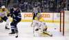 TREVOR HAGAN / THE CANADIAN PRESS
Winnipeg Jets' Dustin Byfuglien (33), not shown, scores on Nashville Predators' goaltender Juuse Saros (74) as Paul Stastny (25) looks on during second period NHL hockey action in Winnipeg, Sunday, March 25, 2018.