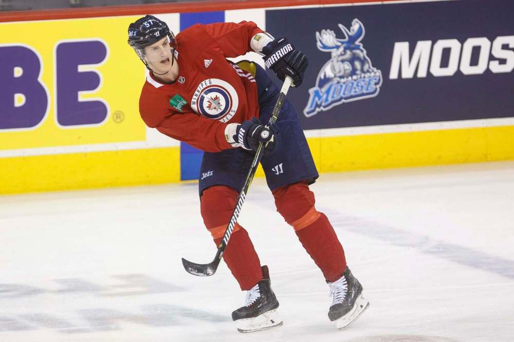 MIKE DEAL / WINNIPEG FREE PRESS
The Jets’ Tyler Myers has been chosen as the team’s nominee for the Bill Masterton Trophy, which honours perseverance, sportsmanship and dedication to hockey.