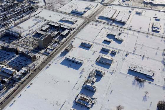 The property at Kapyong Barracks, situated on the edge of Tuxedo at the corner of Grant Avenue and Kenaston Boulevard, is worth millions. TREVOR HAGAN / WINNIPEG FREE PRESS