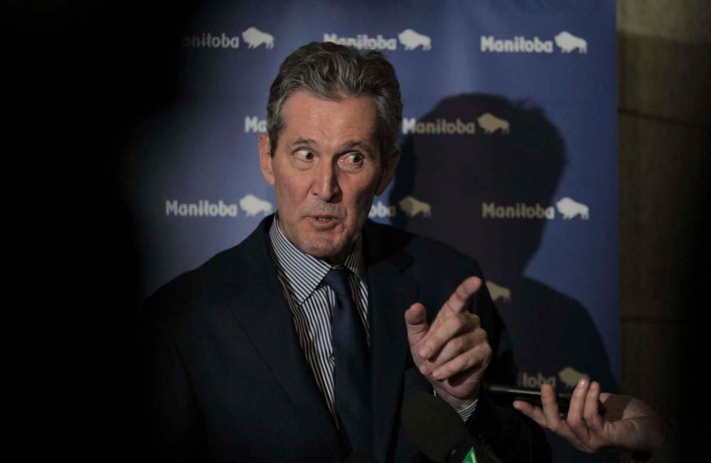 RUTH BONNEVILLE / WINNIPEG FREE PRESS FILES
Premier Brian Pallister isn’t backing down from his assertion the Manitoba Metis Federation is trying to extort ‘hush money’ from taxpayers, and he’s selling that concept to PC party faithful.