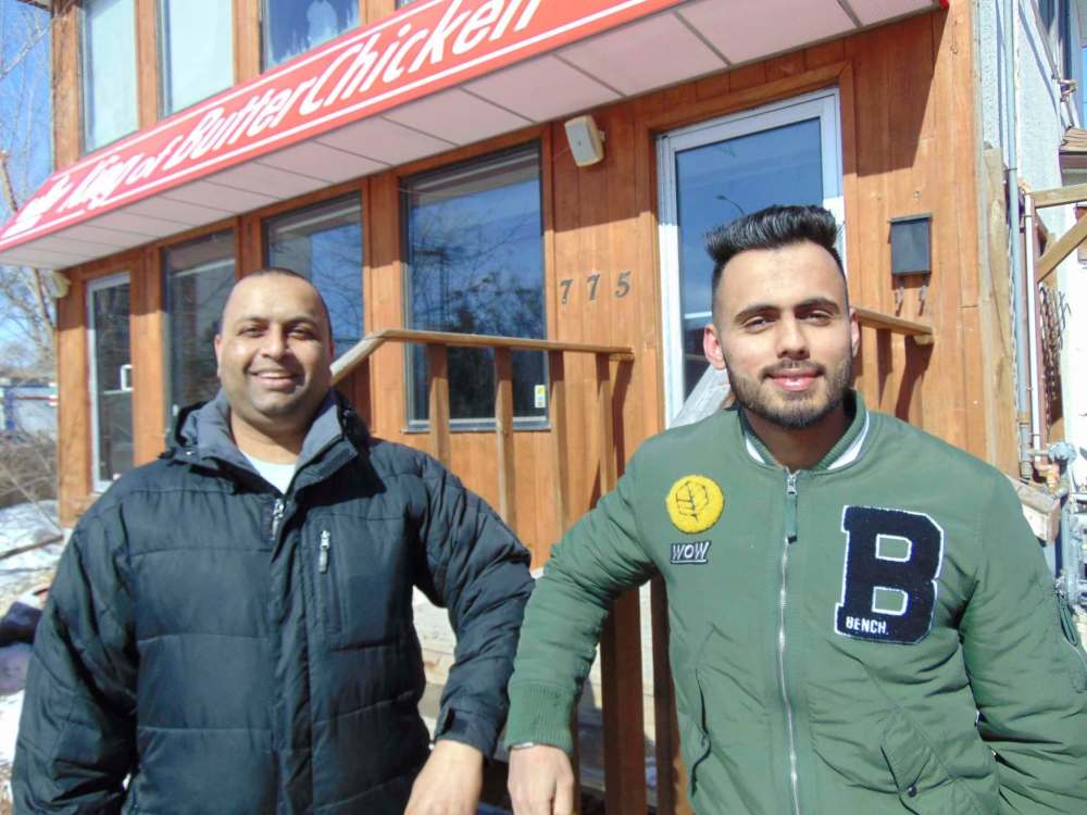 MAUREEN SCURFIELD / WINNIPEG FREE PRESS
L-R Bhupinder “Bob” Singh Purva and Amanjot Singh Bajwa