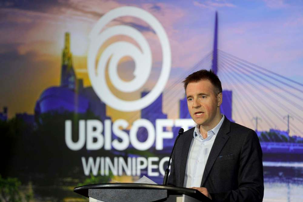 TREVOR HAGAN / WINNIPEG FREE PRESS
Ubisoft Canada CEO Yannis Mallat, announcing upcoming plans to open a studio in Winnipeg.