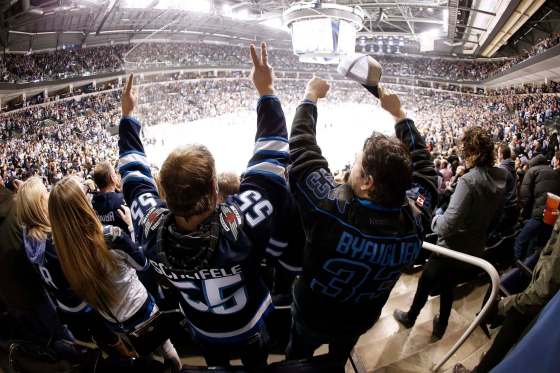 John Woods / The Canadian Press filesWinnipeg Jets fans are in high spirits, with their team set to take on the Minnesota Wild in Round 1 of the NHL playoffs, beginning Wednesday.
