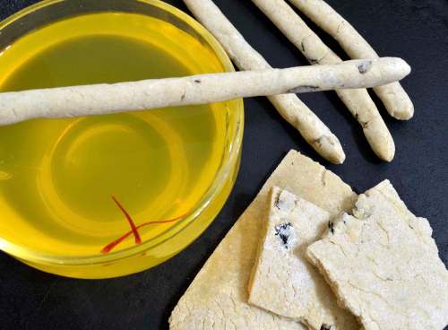 This recipe for tasting crackers is a similar, yet savoury, version of the arrowroot tea biscuit. This will make three different treats. (Sandra Hinchliffe photo)