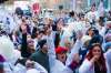 MIKAELA MACKENZIE / WINNIPEG FREE PRESS
The crowd at the Winnipeg Whiteout Street Party goes wild as the Jets score the first goal of the game on Wednesday, April 11, 2018.