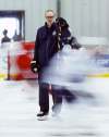 THE CANADIAN PRESS/John Woods
Winnipeg Jets head coach Paul Maurice watches his players during practice.