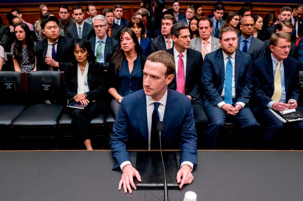 Andrew Harnik / The Associated Press
Facebook CEO Mark Zuckerberg testifies before a House Energy and Commerce hearing on Capitol Hill in Washington.