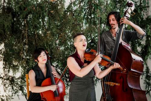 Megan Steen photo
From left: Natanielle Felicitas, Raine Hamiton and Quintin Bart of the Raine Hamilton Trio, which performs at the next Sunday Brunch Collective, May 13 at Kitchen Sync.