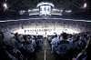 TREVOR HAGAN / WINNIPEG FREE PRESS
The Winnipeg Jets and the Minnesota Wild shake hands following game 5 of their playoff series, Friday. Jets fans have waited a long time for this moment.